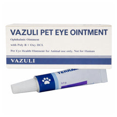 VAZULI Pet Eye Cream tube ready for daily care