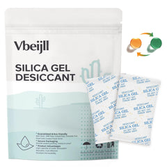 Vbeijll 1g packet with orange indicator beads signals dryness for easy monitoring.