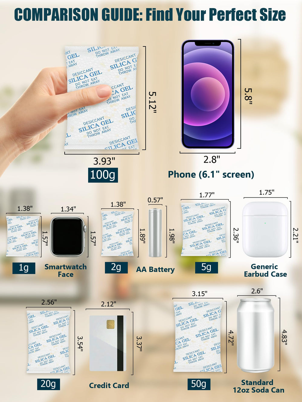 Vbeijll 2g packs include ten sealed five-pack units for easy organization