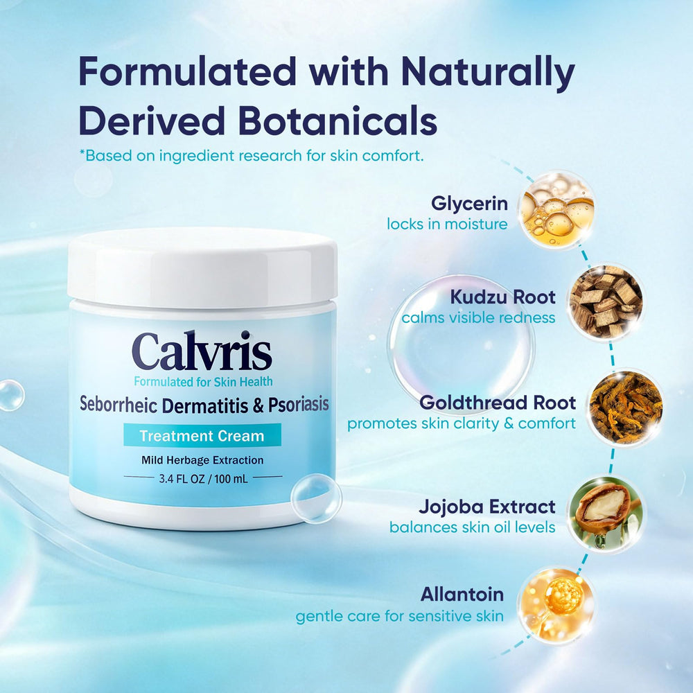 Beard area application of Vbolre Calvris balm for refreshed skin.