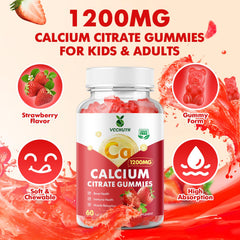 VCCHUYH organic non-GMO calcium citrate gummies packaging