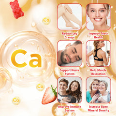 VCCHUYH Vegan gluten free calcium citrate gummies for sensitive stomachs.