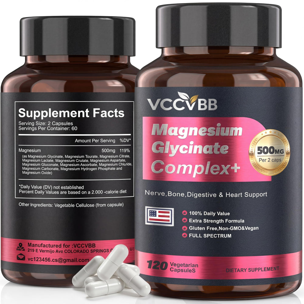 VCCVBB Magnesium Complex bottle for daily magnesium support.