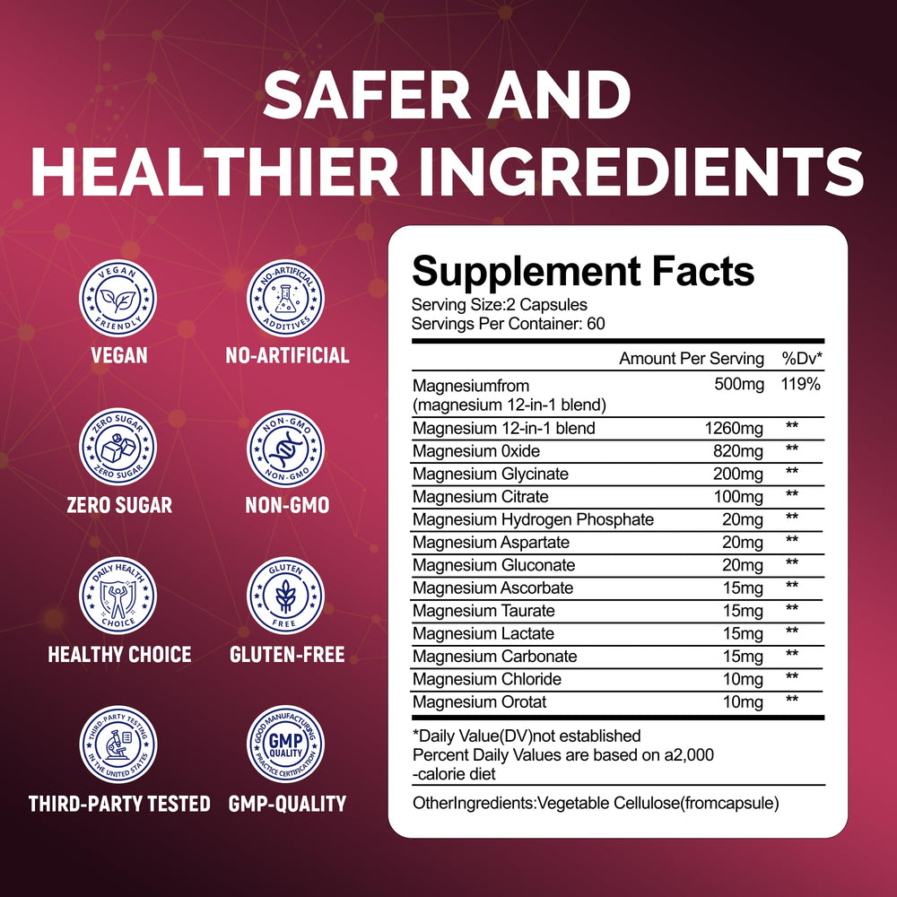 VCCVBB Magnesium Complex easy intake with water or without.