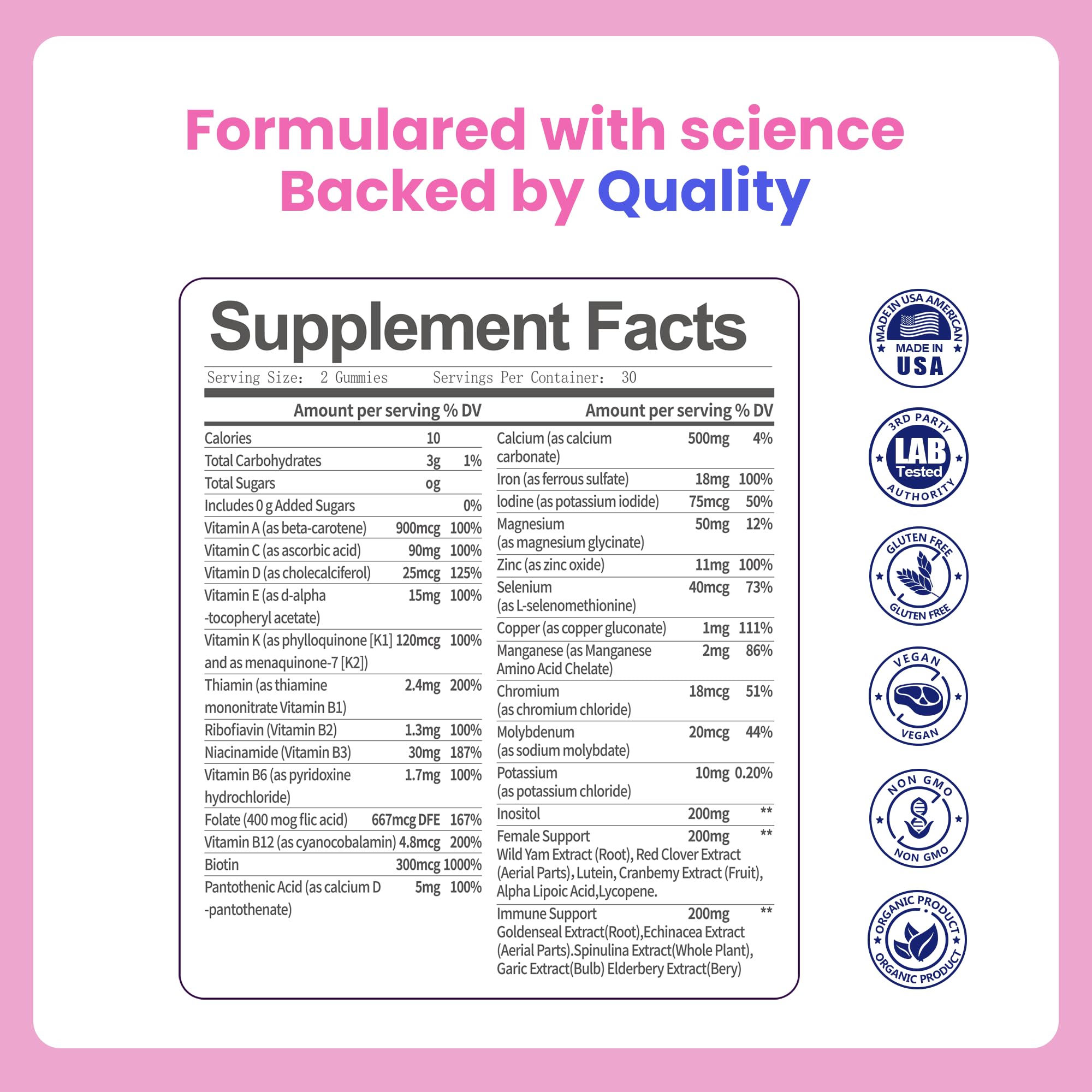 VCCVBB vegan no artificial colors flavors seal implying clean ingredients.