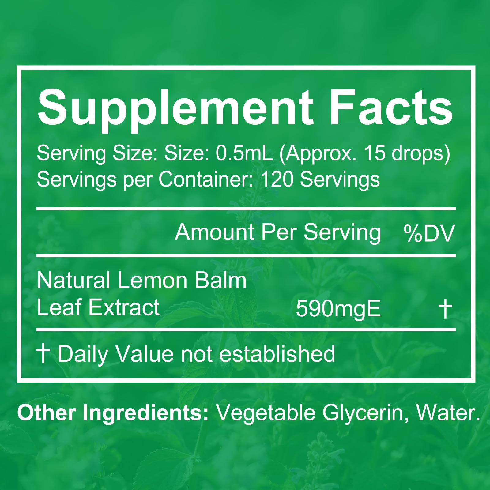 Vceeoy Lemon Balm drops mixed with beverage for easy consumption