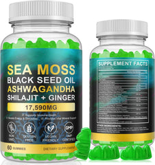 Vceeoy gummies with Black Seed Oil bottle highlight for immune support
