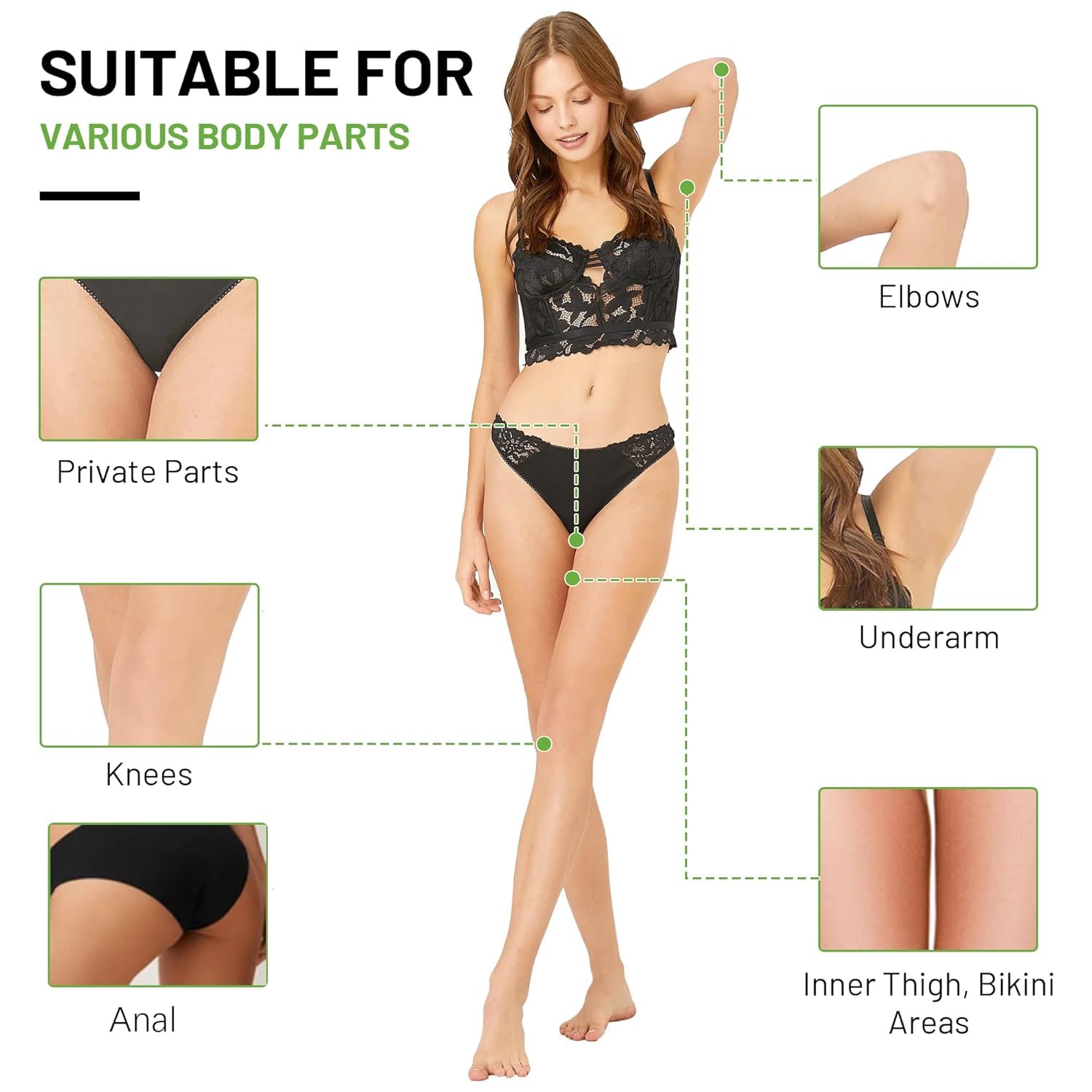 Vcetree inner thigh image illustrates even-toned skin for confidence