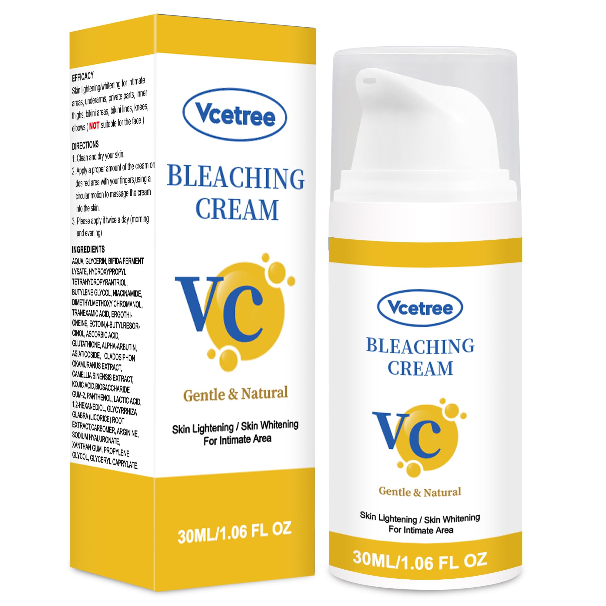 Vcetree skin tone improvement teaser image suggests gradual brightening