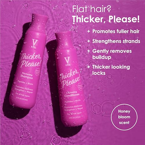 V&CO biotin and coconut oil in the formula for shine and fullness