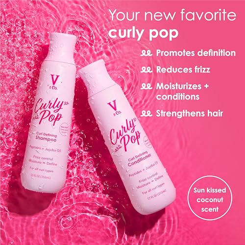 V&amp;CO Curly Pop creamy texture nourishing soft curls.