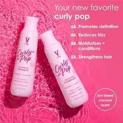 V&amp;CO Curly Pop creamy texture nourishing soft curls.