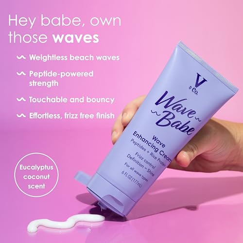 A close-up of the V&Co Wave Babe dispenser shows easy application.