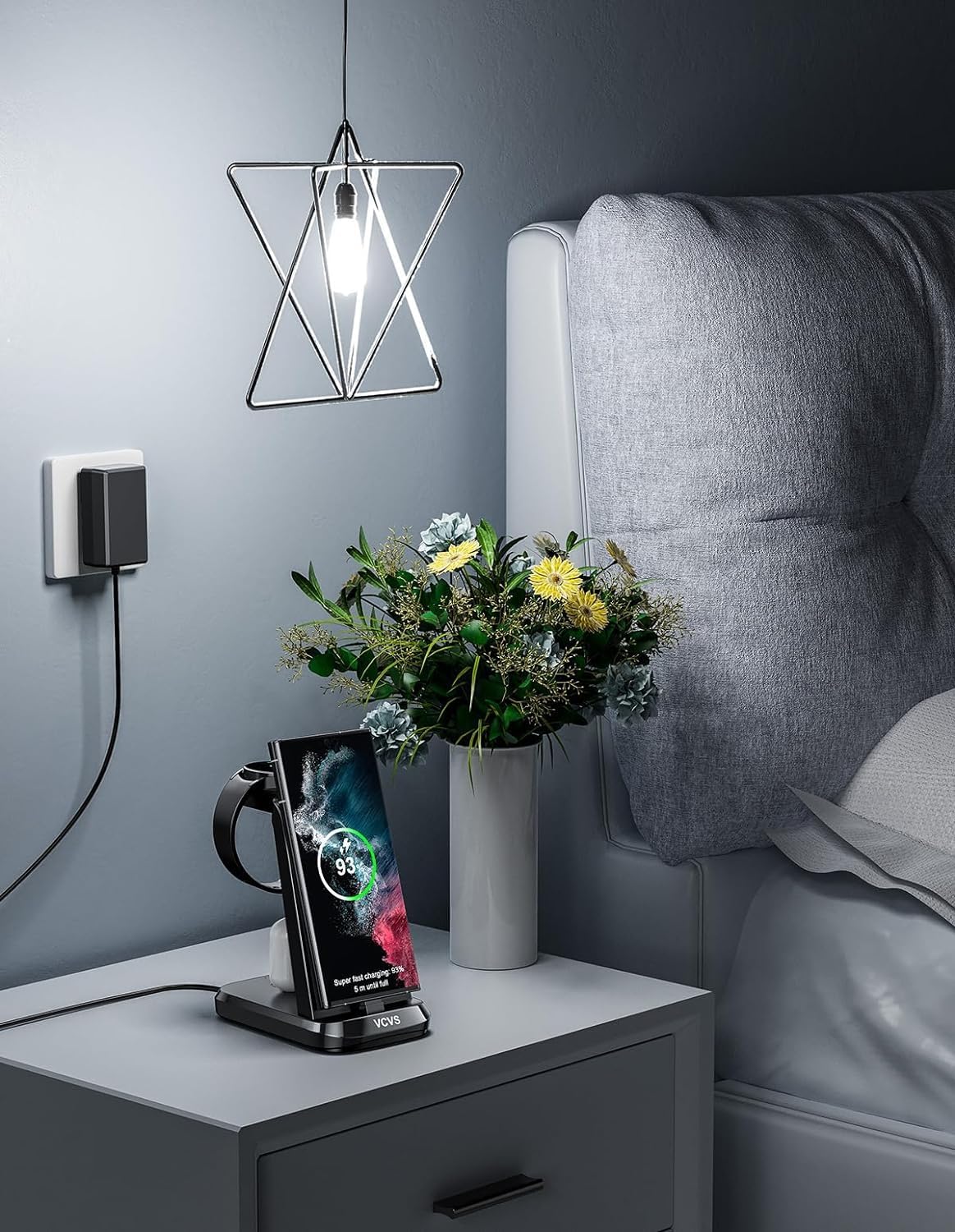 VCVS 36W charger compact all-in-one packaging