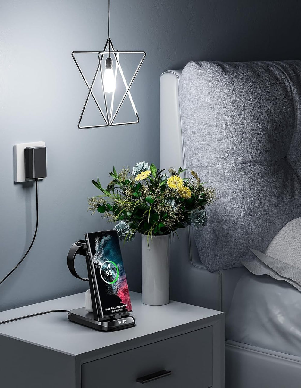 VCVS 36W charger compact all-in-one packaging