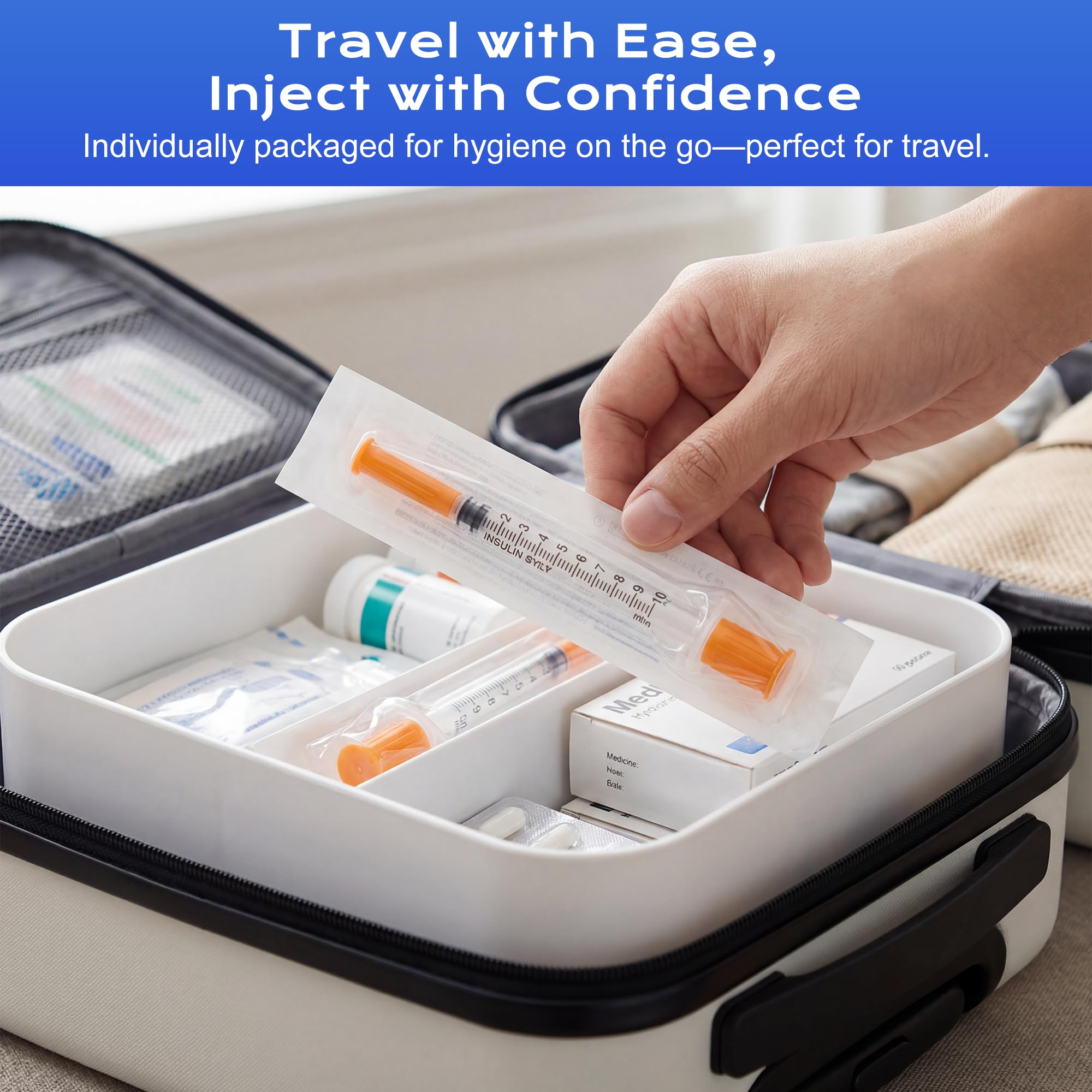 Vebiuzy U-100 insulin pen compatibility ensures secure attachment with major brands.