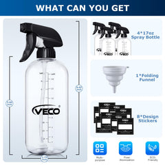 Veco adjustable nozzle offers fine mist, steady stream, and off for flexible use.