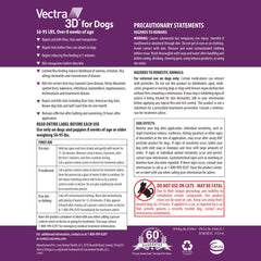Vectra 3D bottle dispensing treatment emphasizing rapid flea bite reduction