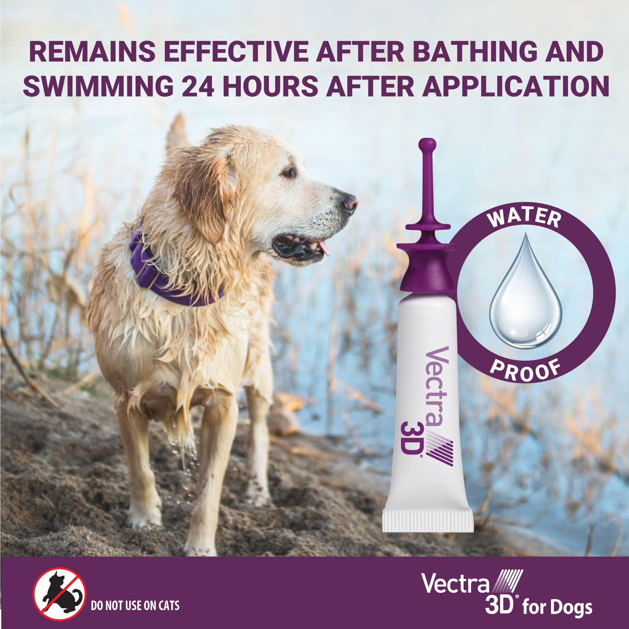 Vectra 3D 3-month-supply packaging designed for owners of big dogs