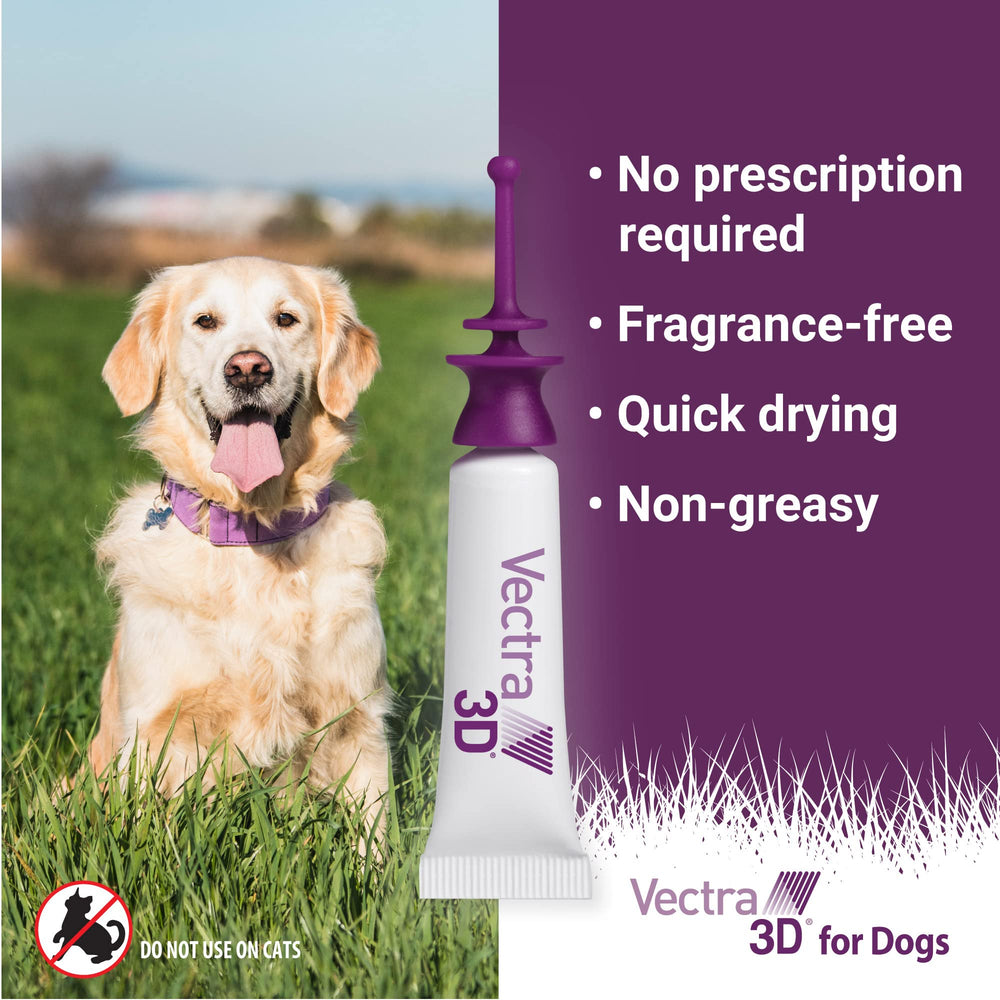 Vectra 3D fragrance-free non-greasy application for a clean coat