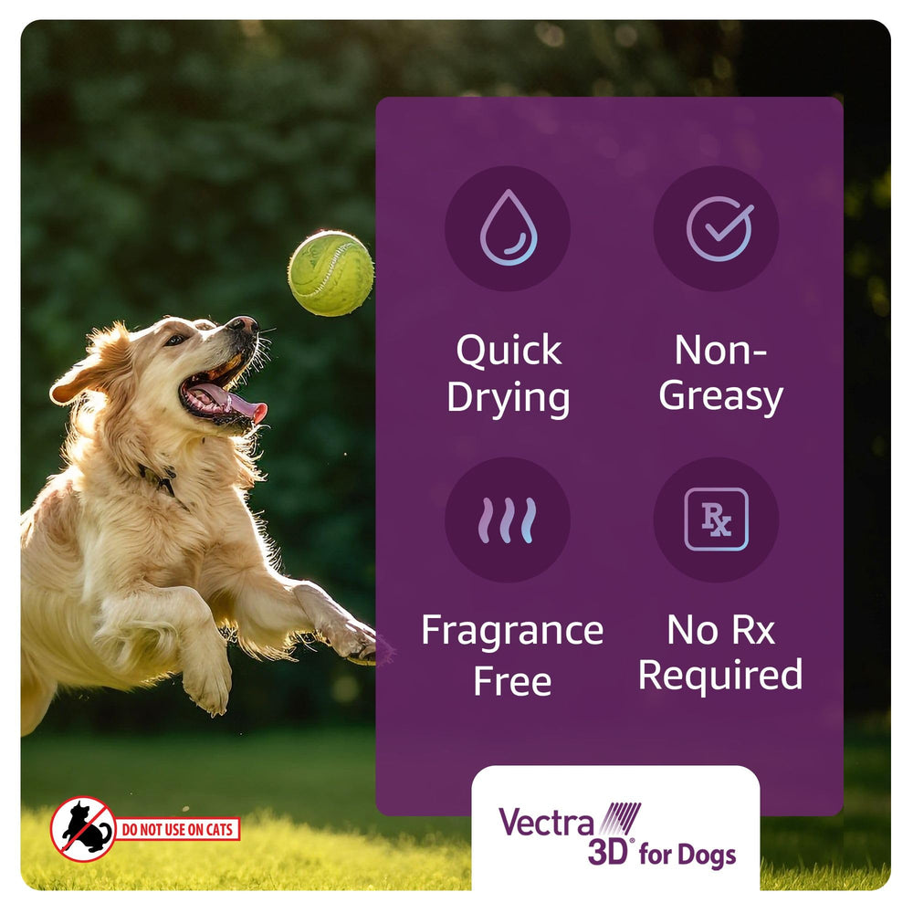 Six-month supply box of Vectra 3D for large dogs