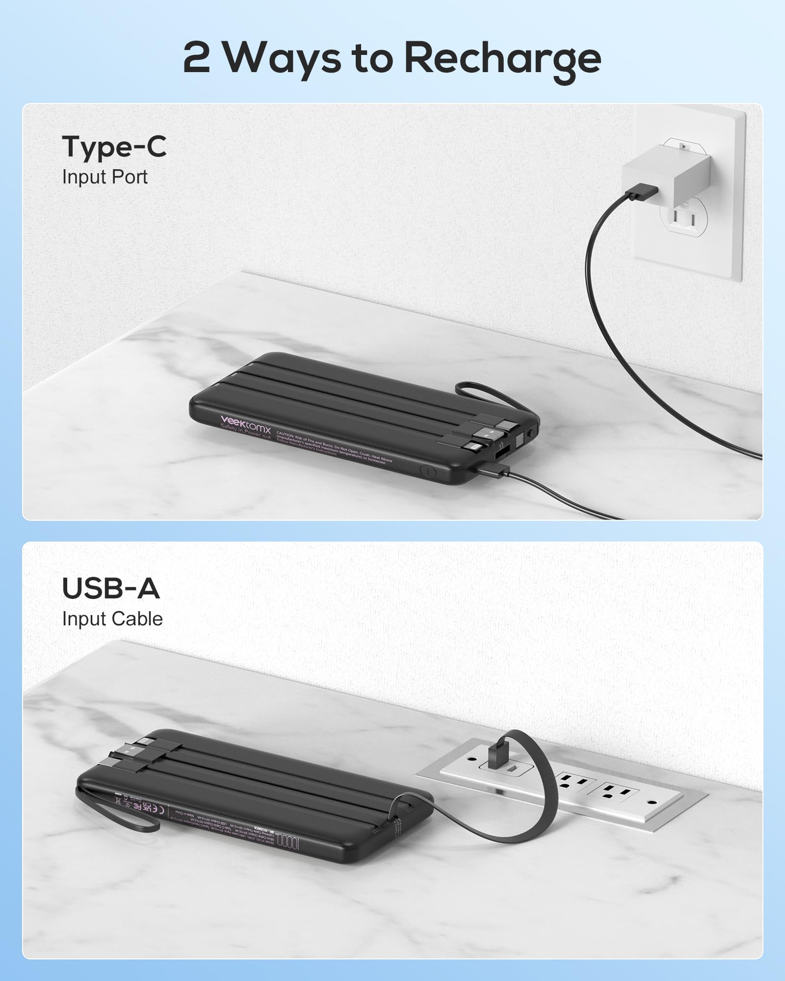 VEEKTOMX detachable-wrist-strap facilitates clip-on use on bags.