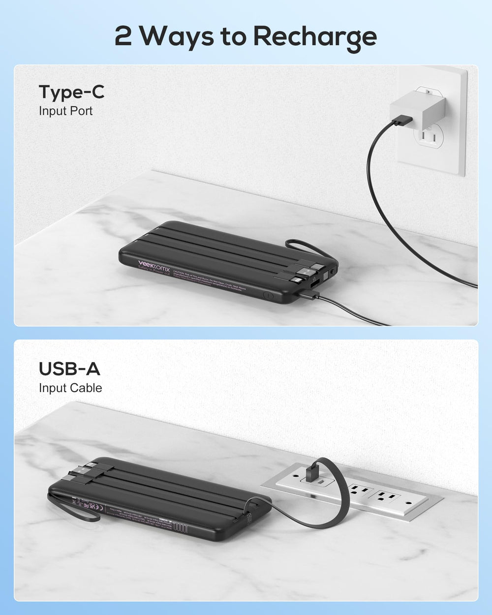 VEEKTOMX detachable-wrist-strap facilitates clip-on use on bags.