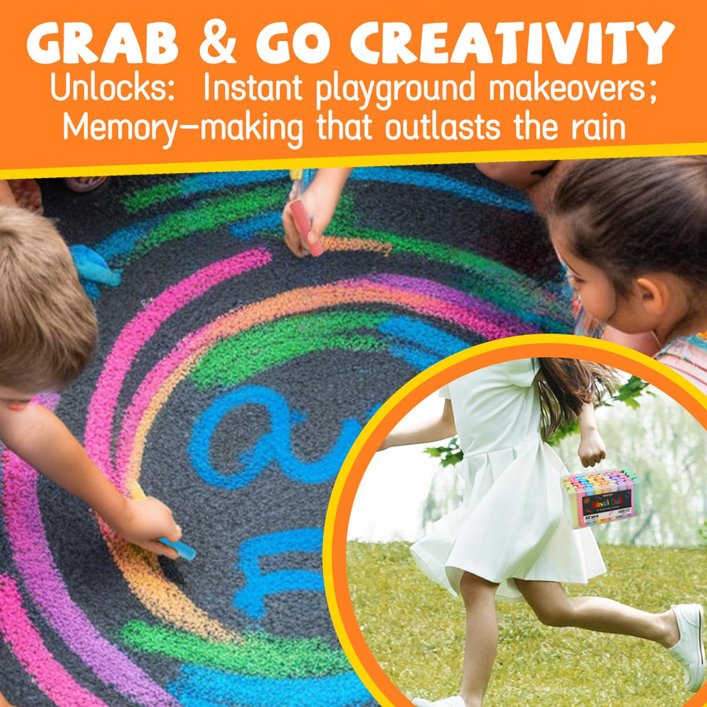 VEESA 52-piece set inspires outdoor creativity and motor skill practice.