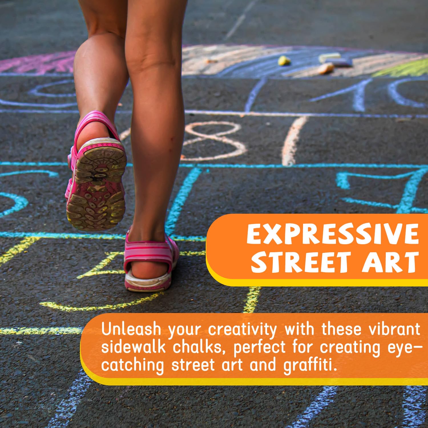 VEESA Sidewalk Chalk makes a perfect gift for imaginative kids.