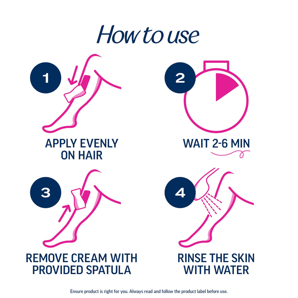 Veet on arms and legs delivering fast, lasting smoothness