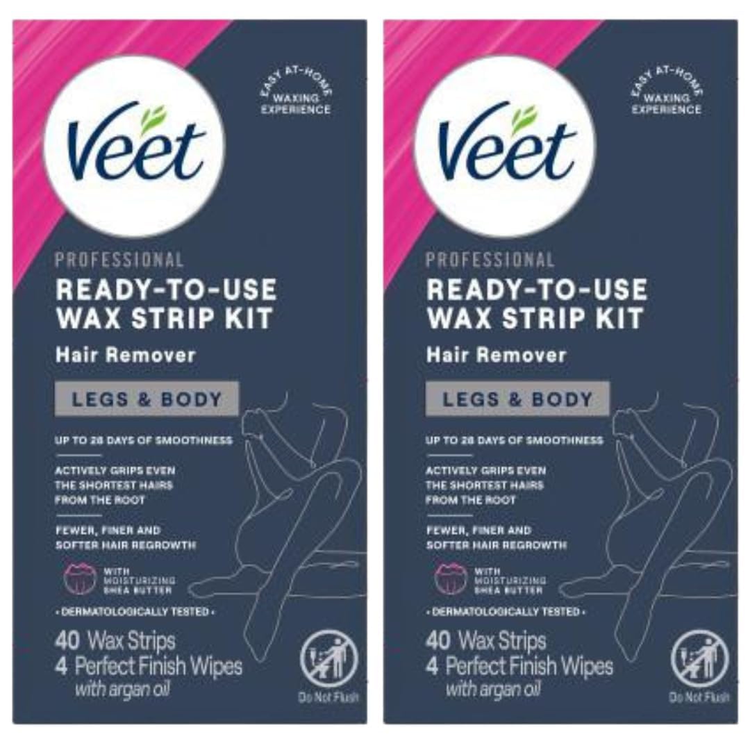 Veet leg and body wax strips pack-2 ready for home waxing