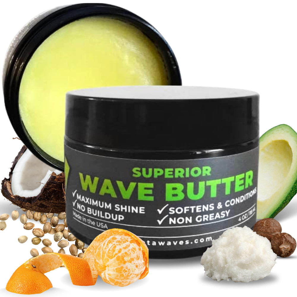 Veeta Superior Wave Butter jar close-up showing creamy texture and hydration
