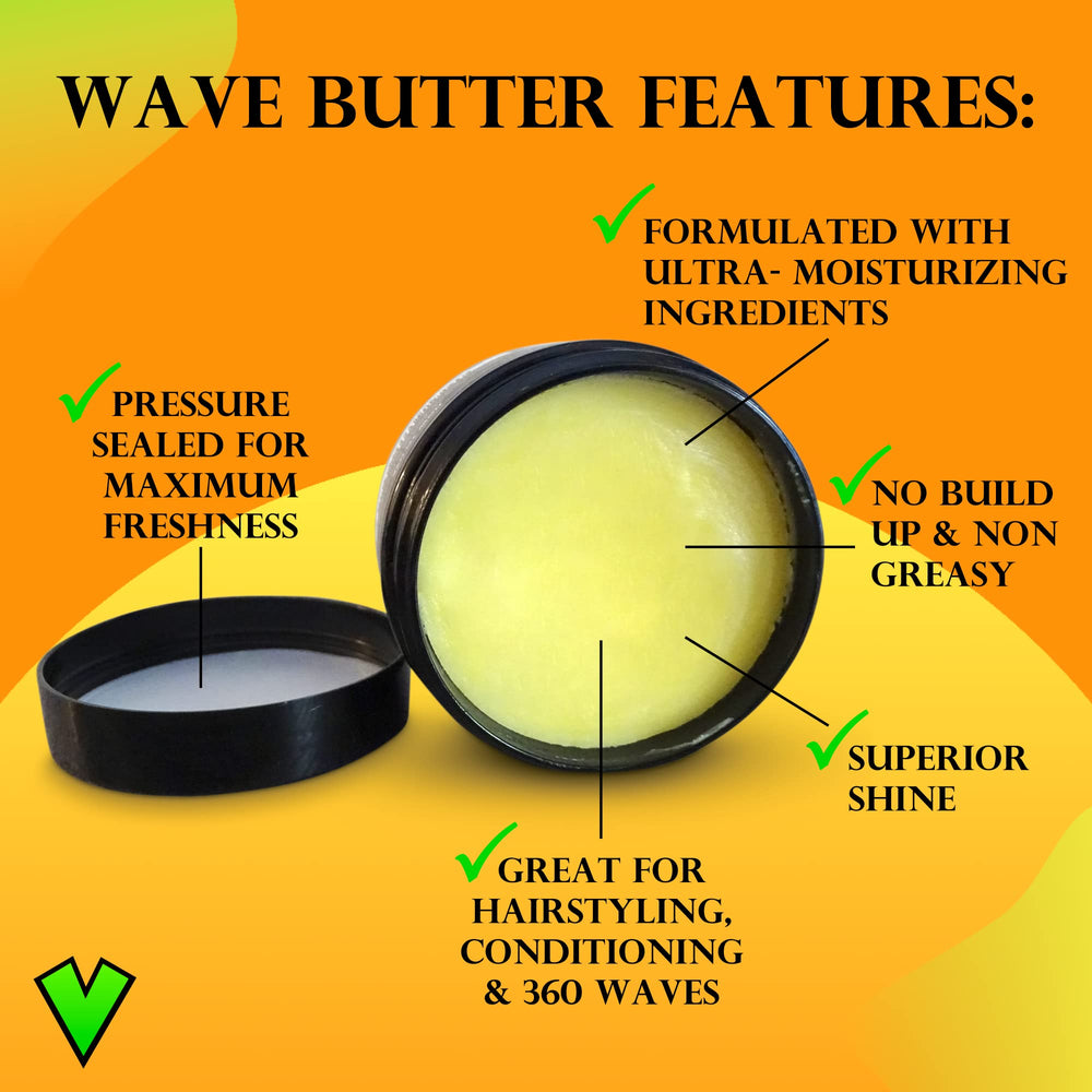 Veeta Superior Wave Butter texture close-up highlighting smooth non-greasy feel