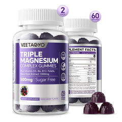 VEETAGYO Magnesium Gummies bottle for daily wellness support.
