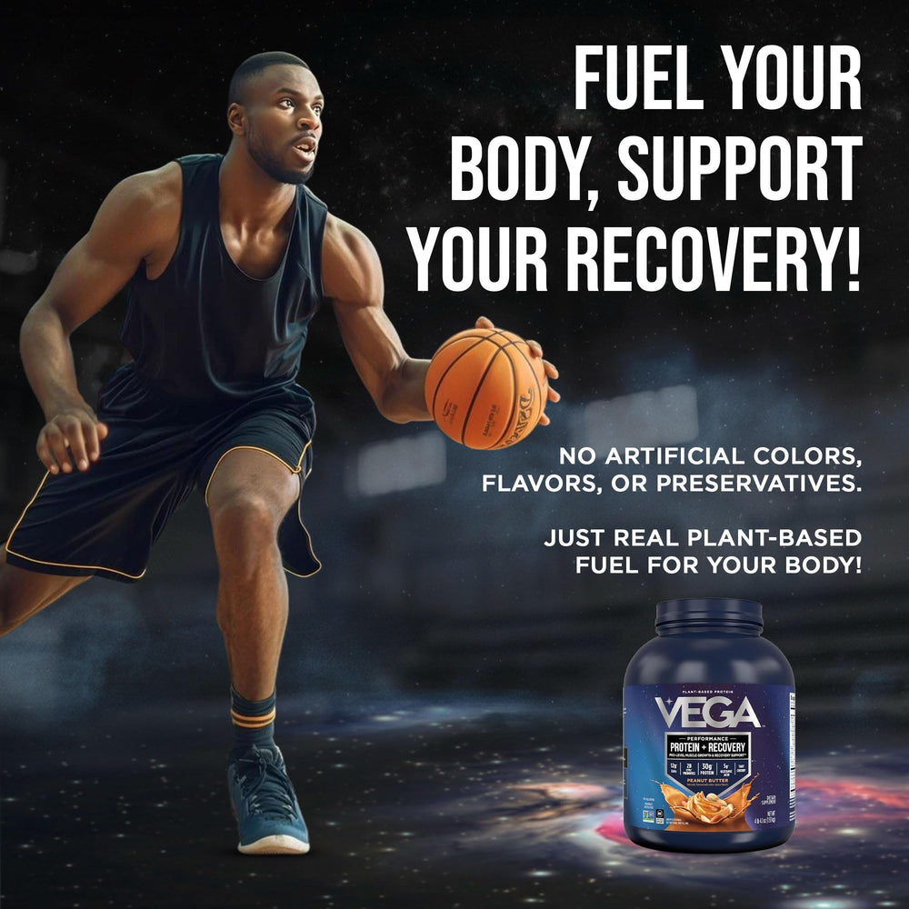 Vega NSF Certified for Sport badge on front label.