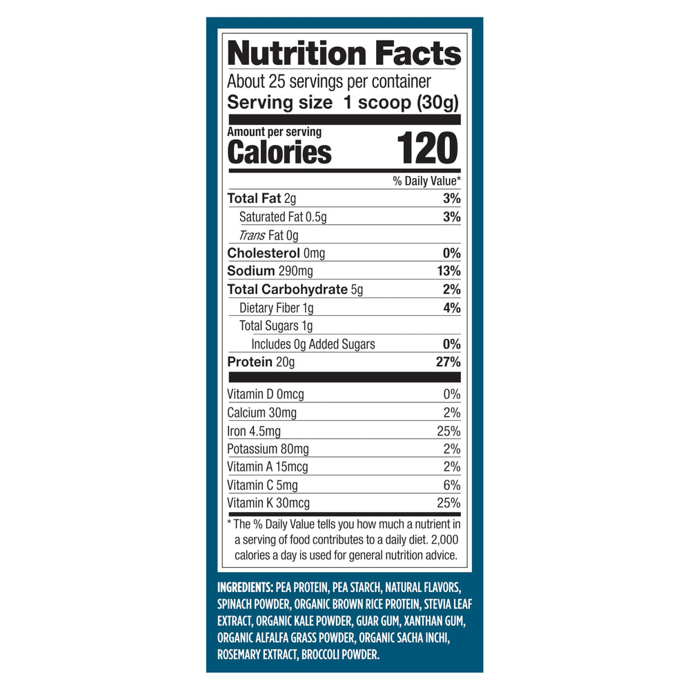 Packaging variation notice for Vega Protein & Greens; same great taste.