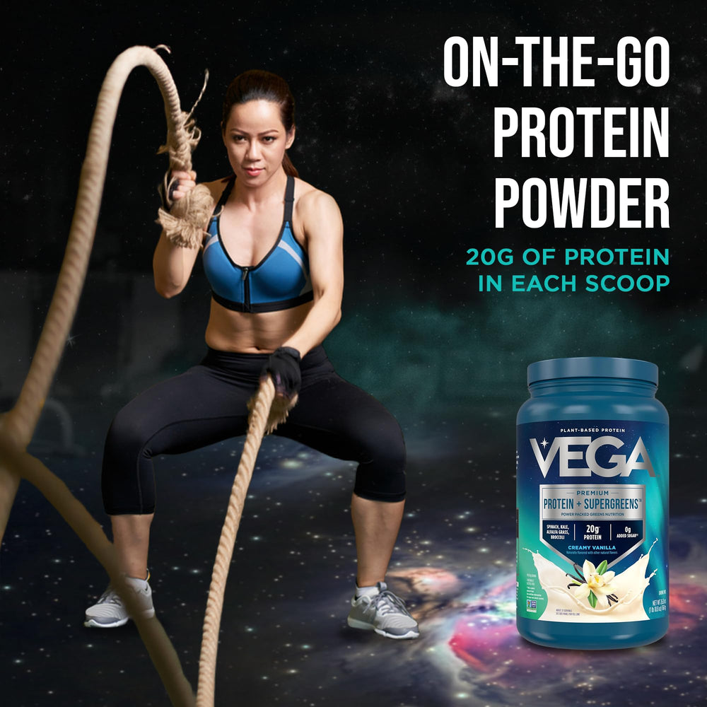 Vega vegan certification badge on the product label.