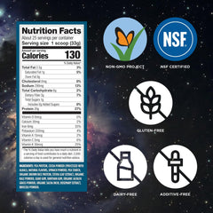 Close-up of Vega Protein and Supergreens greens ingredients shows kale, spinach and broccoli.
