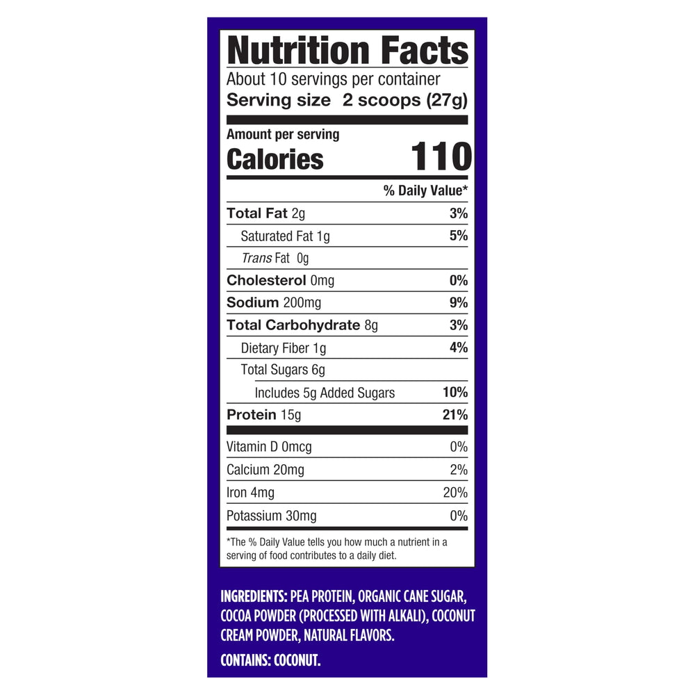 Vega Protein Made Simple caramel toffee tub adds natural sweetness