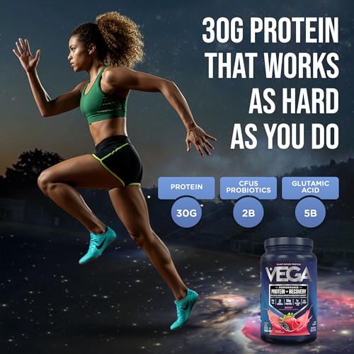 Vega Sport Berry 30g serving noted on container