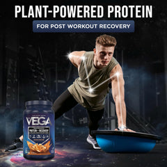 Vega Sport Peanut Butter scoop shows convenient serving for daily shakes