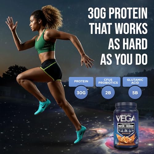 Vega Sport shake in blender shows creamy texture