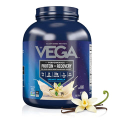 Vega Sport Vanilla protein bottle ready for post-workout recovery and easy shakes