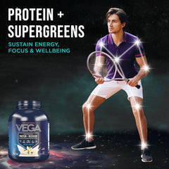 Vega Sport scoop showing precise serving size for consistent 30g protein per serving