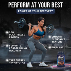 Vega Sport Berry tub ideal for refreshing shakes after workouts