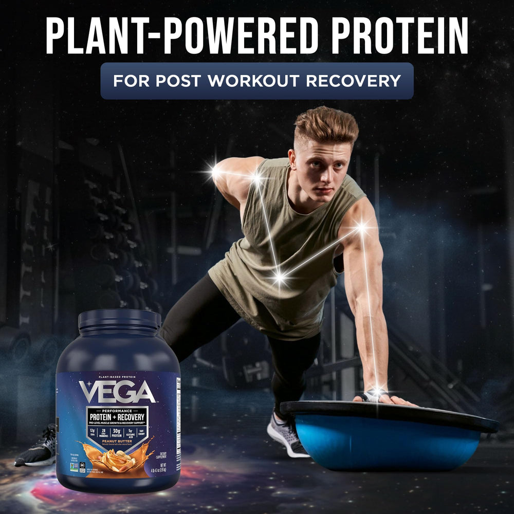 Vega Sport Chocolate powder ready to mix into a smooth shake.