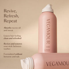 Close-up of VEGAMOUR GRO bottle cap and spray nozzle for easy use