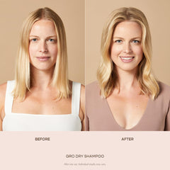 VEGAMOUR GRO dry shampoo root-volume spray boosts texture without washing.