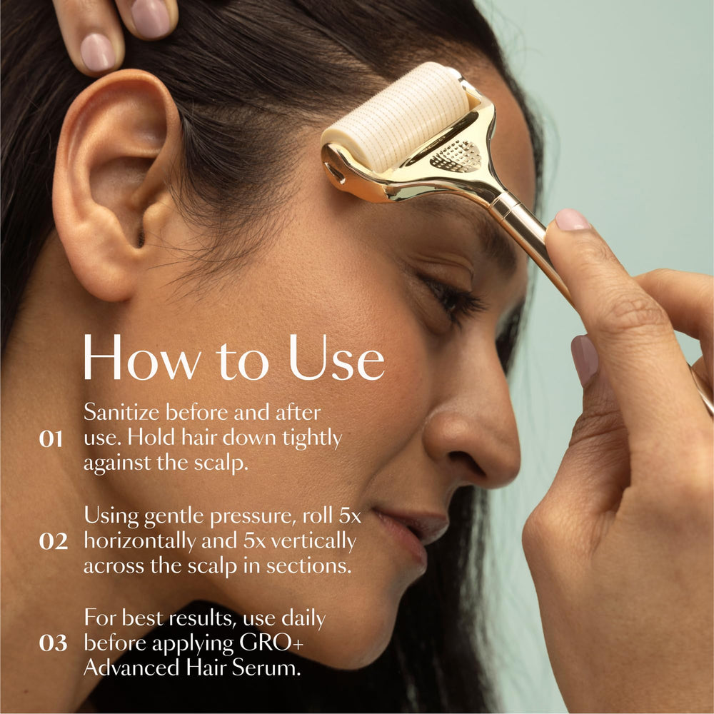 VEGAMOUR GRO+ 1200 needles for thorough scalp prepping.