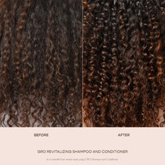 VEGAMOUR GRO Revitalizing Conditioner hands applying focus demonstrates nourishing thinning-hair routine